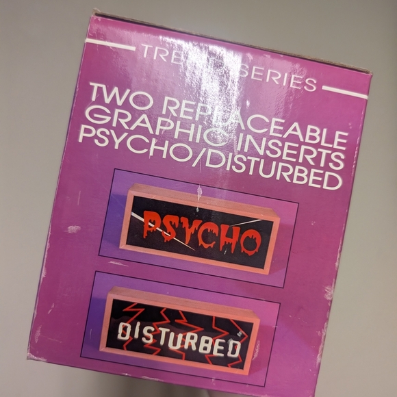 Vintage Disturbed And Psycho Double-Sided Sign Lite - Picture 2 of 8
